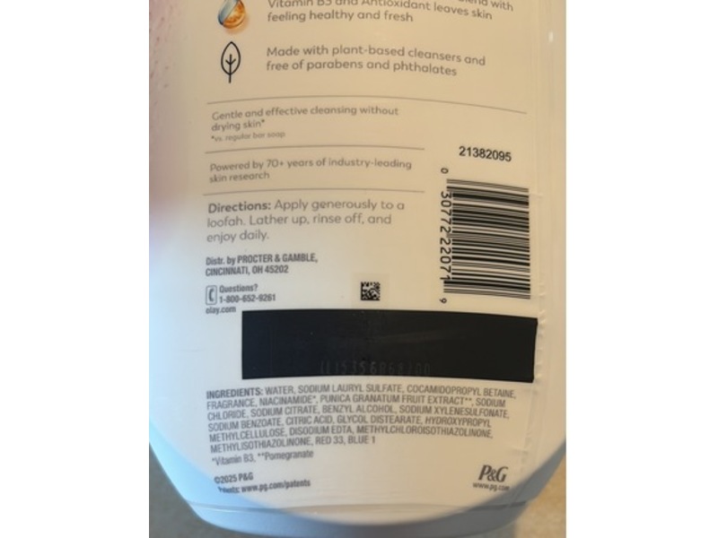 Olay Fresh Radiance Body Wash, Orchid & Black Currant, 35 fl oz/1.03 L