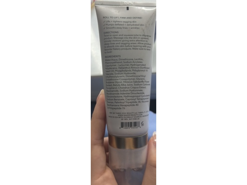 Nakery Beauty Lift-Tox Triple Powered Define + Firm Serum, 3.38 fl oz/100 mL