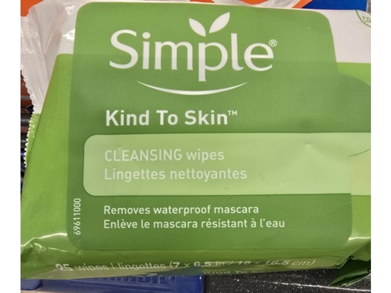 Simple Kind To Skin Cleansing Wipes,25 Count