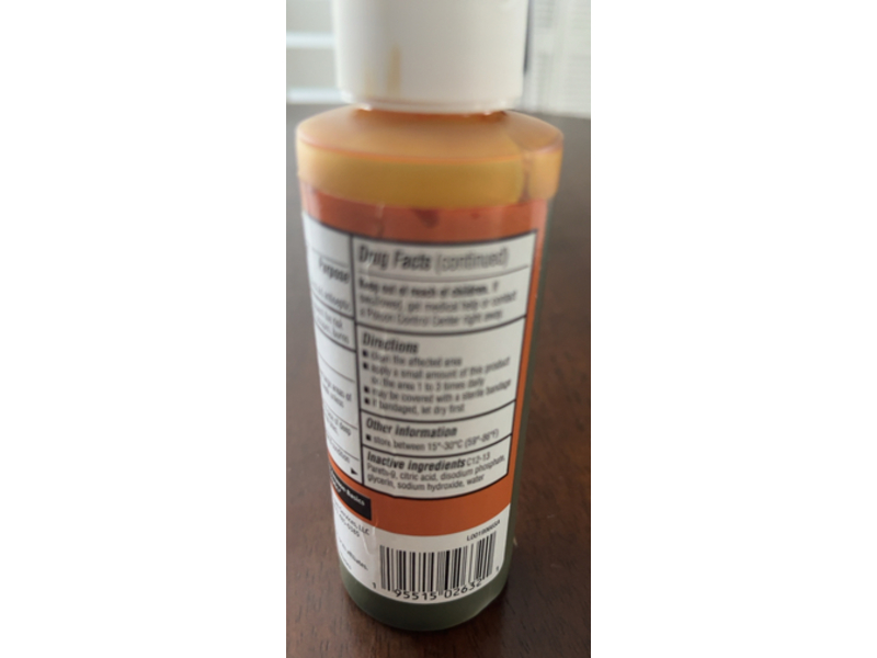 Amazon Basics First Aid Antiseptic, Povidone Iodine Solution, 4 fl oz/118 mL