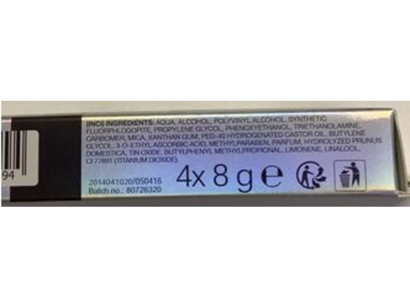 Sence Beauty Face Mask, Peel-Off, Holographic Glitter, 4 Count