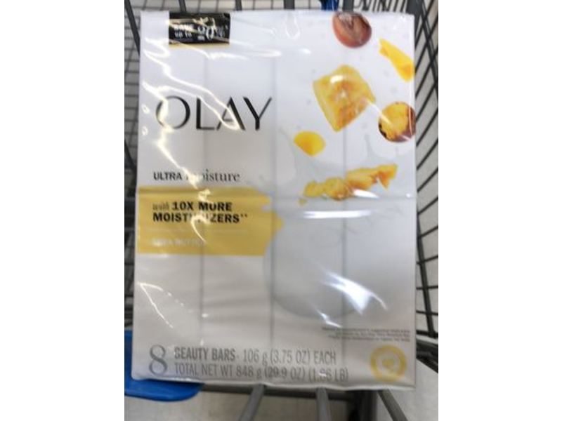 Olay Moisture Outlast Ultra Moisture Beauty Bar, Shea Butter, 8 Count