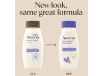 Aveeno Stress Relief Body Wash, Prebiotic Oat + Lavender Scent, 12 fl oz/354 mL - thumbnail 3