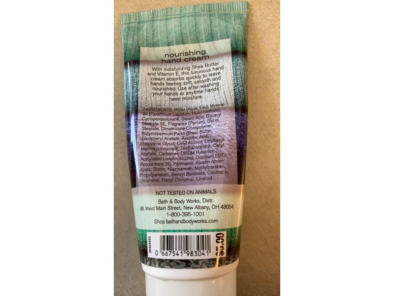 Bath & Body Works Crisp Morning Air Nourishing Hand Cream, 2 fl oz / 59 mL