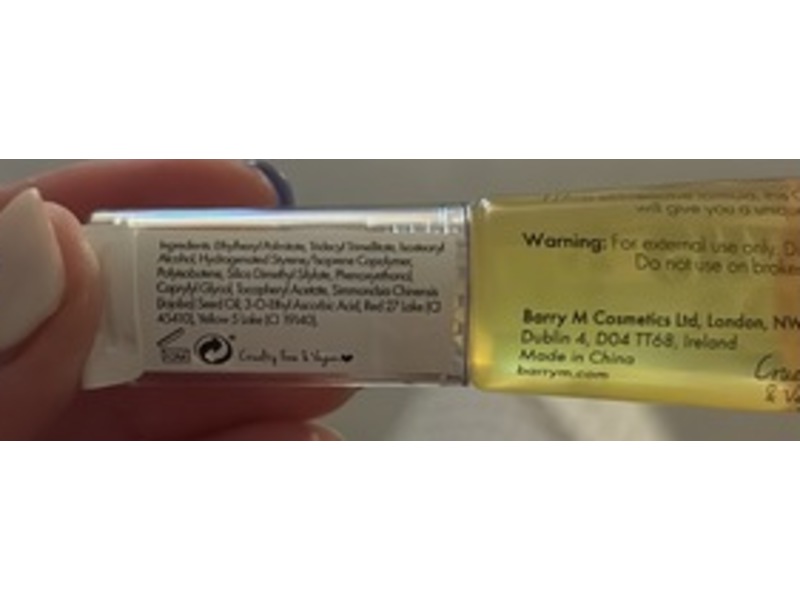 Barry M Colour Changing Lip Gloss, Light Pink Unicorn, 0.34 fl oz/10 mL