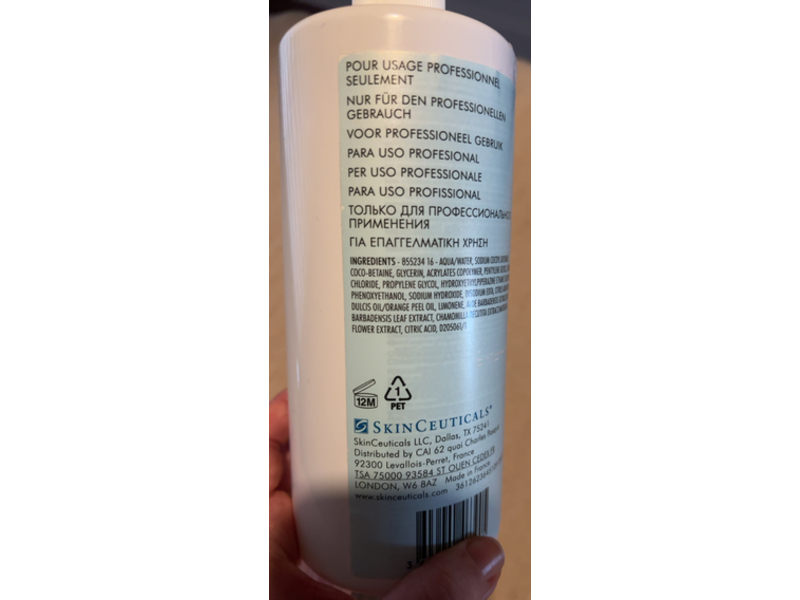 SkinCeuticals Simply Clean Refining Cleanser Gel, 25.4 fl oz/750 mL