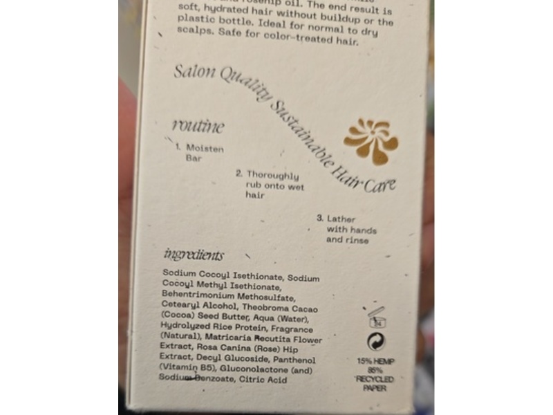 Flora Flora Hydrating Shampoo Bar, 2 oz/57 g