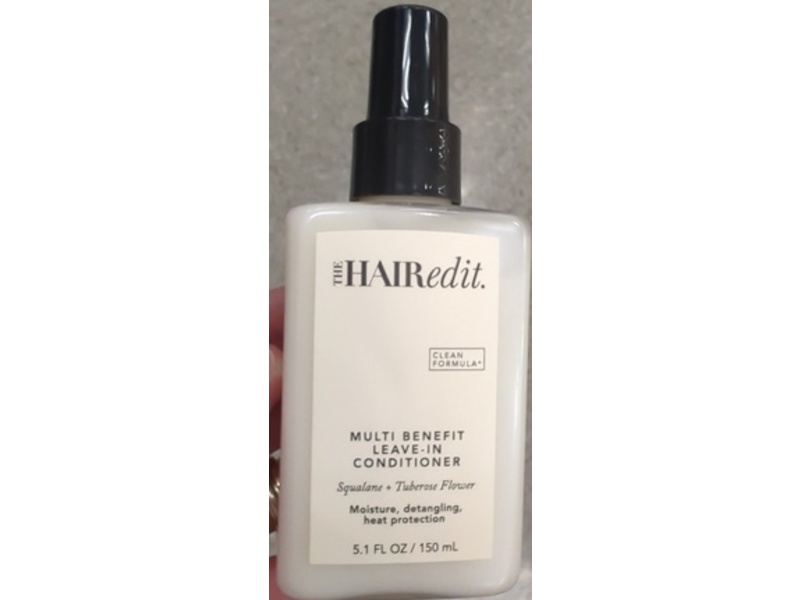 The Hair Edit Multi-Benefit Leave-In Conditioner, Squalane + Tuberose Flower, 5.1 fl oz/150 mL