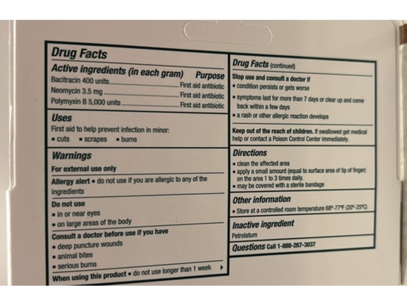 Publix Original Strength Triple Antibiotic Ointment, 1 oz/28 g