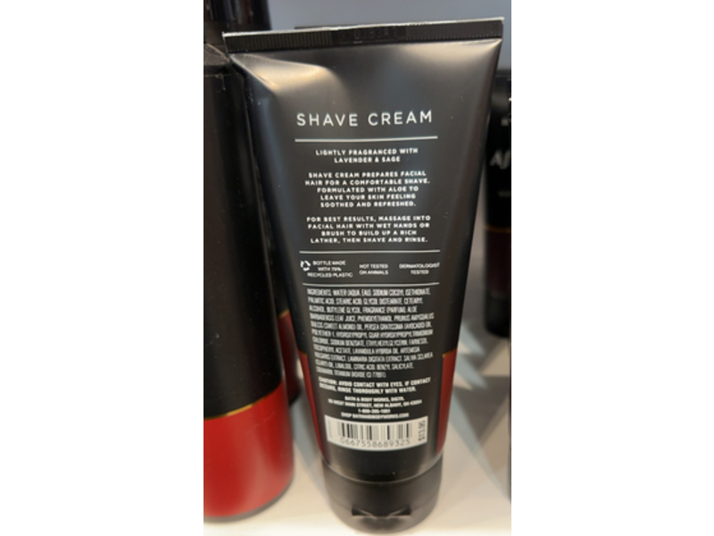 Bath & Body Works Shave Cream, Aloe, 6 oz/170 g