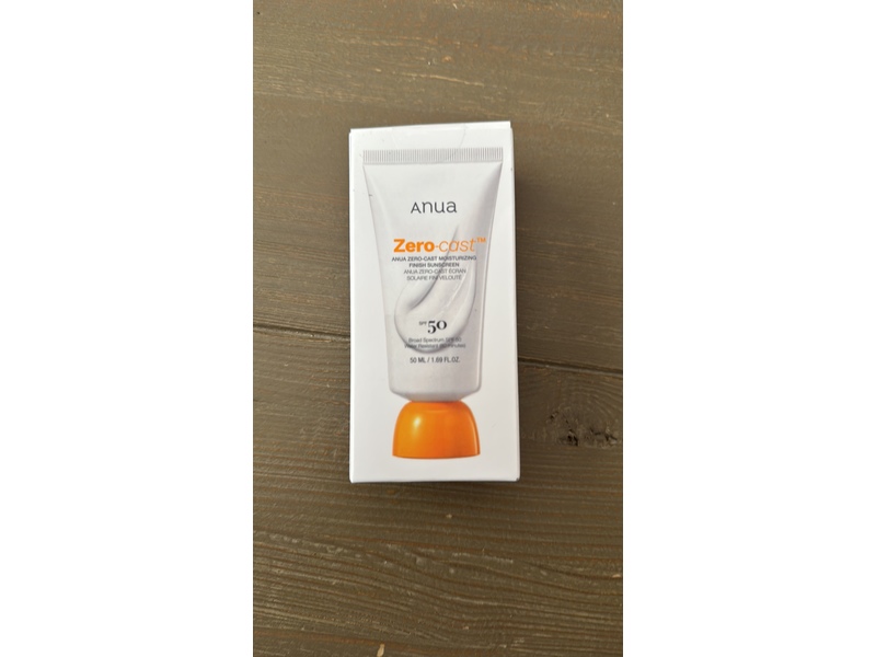 Anua Zero-Cast Moisturizing Finish Sunscreen, SPF 50, 1.69 fl oz/50 mL