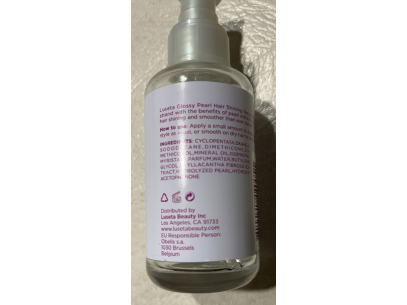 Luseta Glossy Pearl Hair Shining Serum, 3.38 fl oz/100 mL