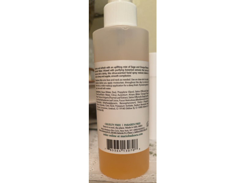 Mario Badescu Skin Care Facial Spray, Aloe, Sage & Orange Blossom, 6 fl oz/177 mL