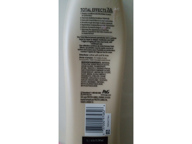 Olay Total Effects 7 In One Anti-Aging Deep Penetrating Moisture Body Wash, 13.5 fl oz/400 mL