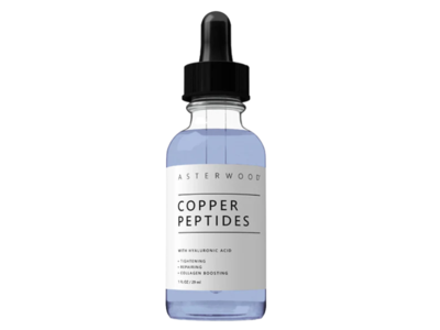 Asterwood Copper Peptides Serum, Hyaluronic Acid, 1 fl oz/29 mL