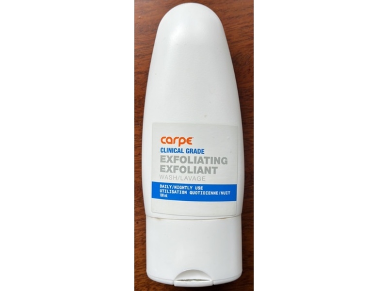 Carpe Exfoliating Exfoliant Wash, 3.3 fl oz/100 mL