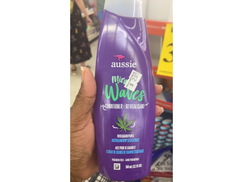 Aussie Miracle Waves Conditioner, Paraben Free, 12.1 fl oz/360 mL