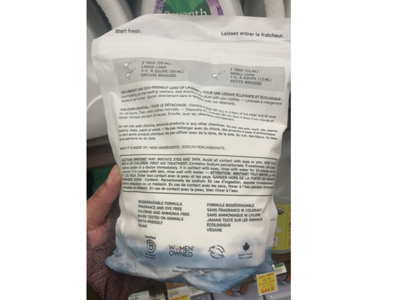 The Unscented Company Natural Laundry Whitener + Brightener, 1 kg