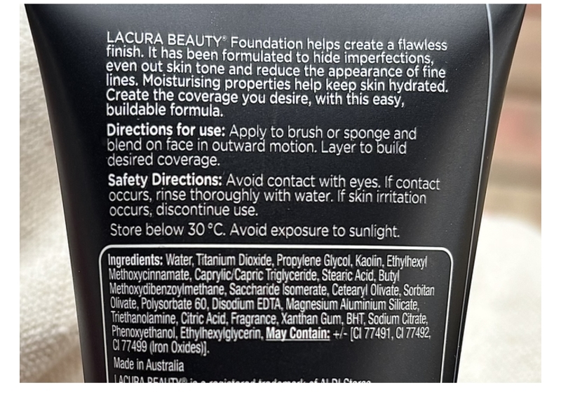 Lacura Beauty Hydration Foundation, 240 Medium Beige, SPF15, 50 mL