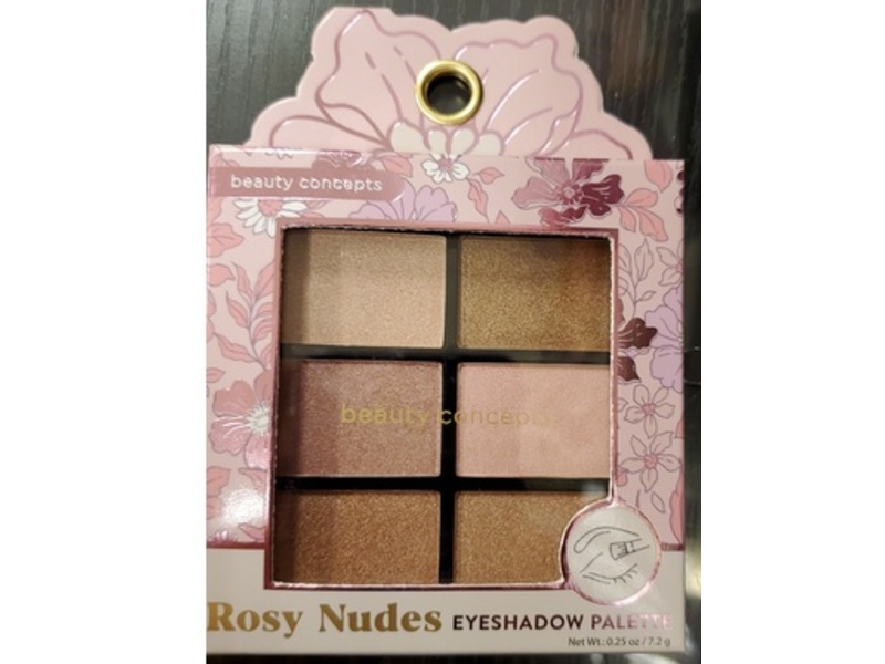 Beauty Concepts Rosy Nudes Eyeshadow Palette, 0.25 oz/7.2 g