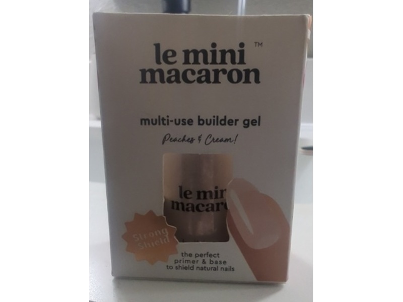 Le Mini Macaron Multi-Use Builder Gel, Peaches & Cream!, 8.5 mL