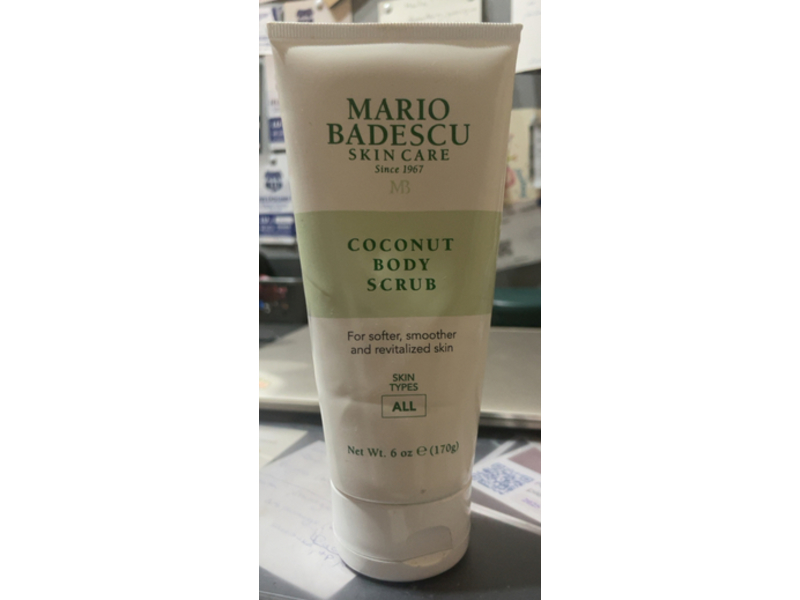 Mario Badescu Skin Care Body Scrub, Coconut, 6 oz/170 g