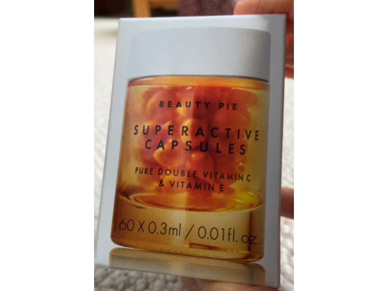 Beauty Pie Superactive Pure Double Capsules, Vitamin C & Vitamin E, 0.01 fl oz/0.3 mL, 60 Count