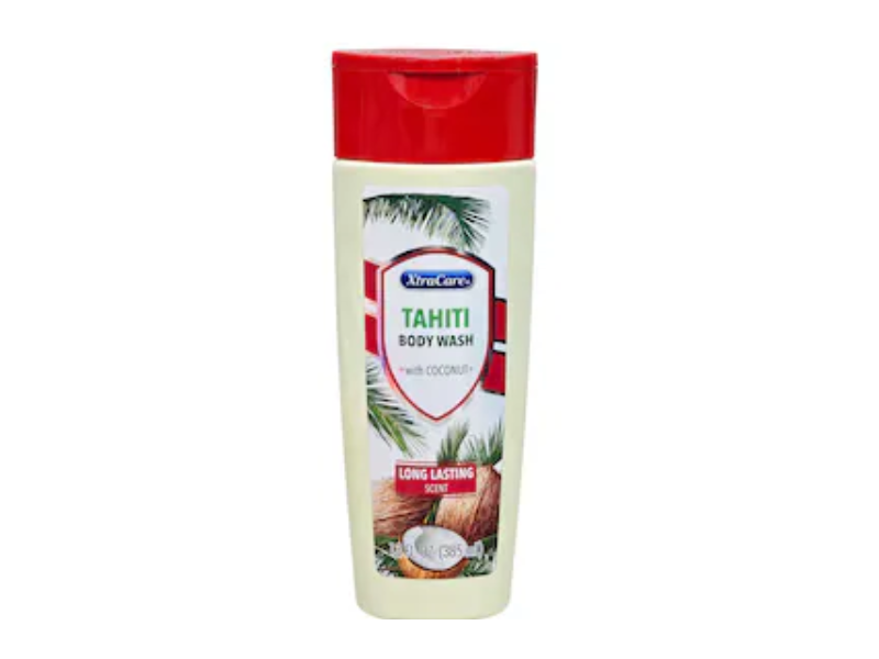 XtraCare Tahiti Body Wash, Coconut Long Lasting Scent, 13 fl oz/385 mL