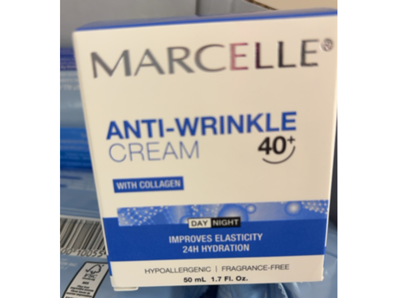 Marcelle Anti-Wrinkle Cream 40+, Collagen, 1.7 fl oz/50 mL