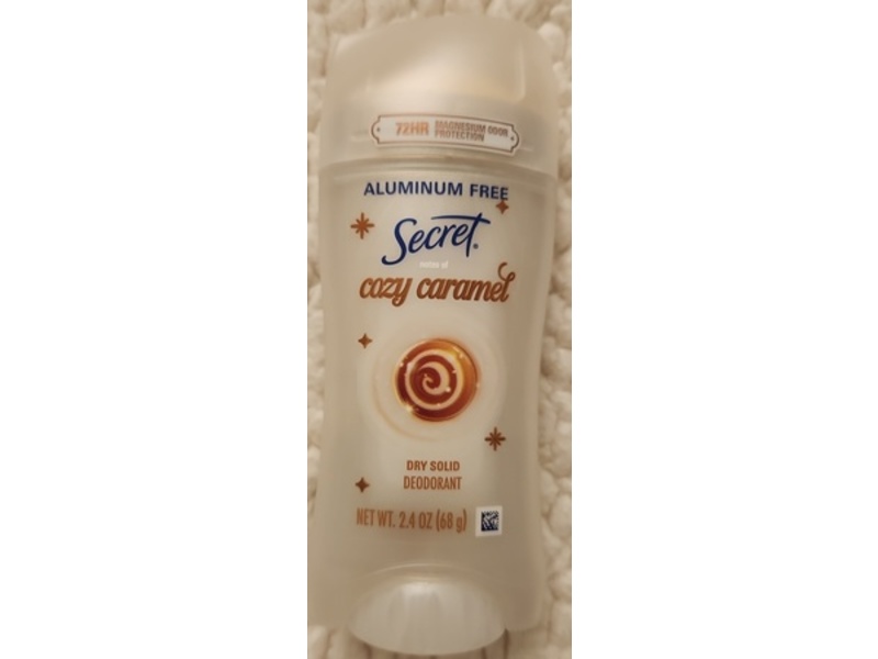Secret Dry Solid Deodorant, Crazy Caramel, 2.4 oz/68 g