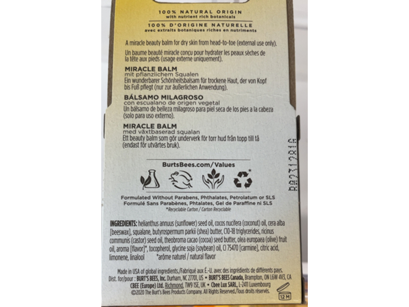 Burt's Bees Goodness Glows Miracle Balm, 0.6 oz/17 g