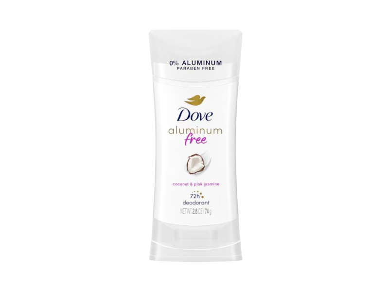 Dove 0% Aluminum Deodorant, Coconut & Pink Jasmine, 2.6 oz/74 g