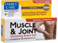 Family Care Muscle & Joint Pain Relieving Gel, Vanishing Scent, 2 oz/57 g - thumbnail 1