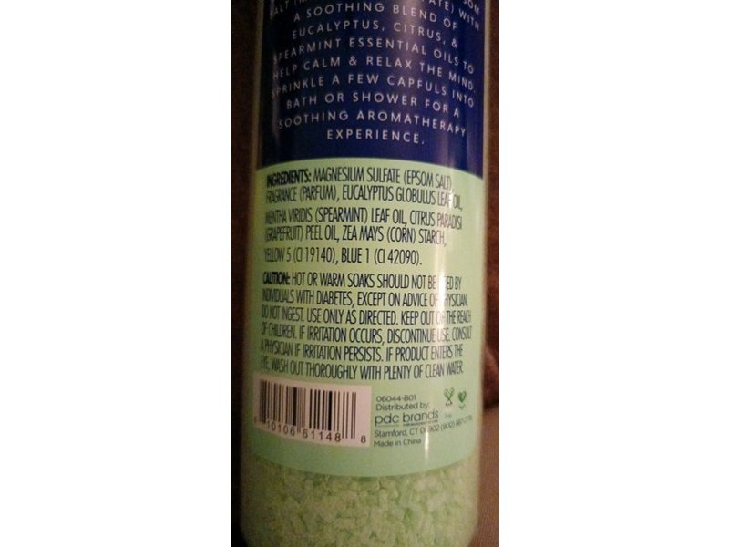 Dr Teal's Aromatherapy Epsom Salt Crystals, Eucalyptus + Citrus & Spearmint, 25 oz/708 g