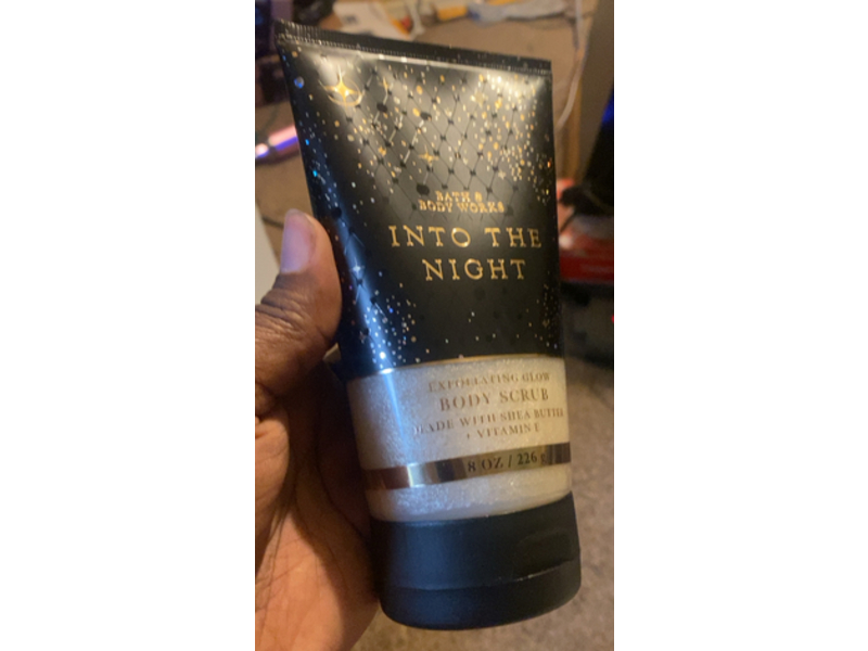 Bath & Body Works Exfoliating Glow Body Scrub, Into The Night, Shea Butter + Vitamin E, 8 oz/226 g
