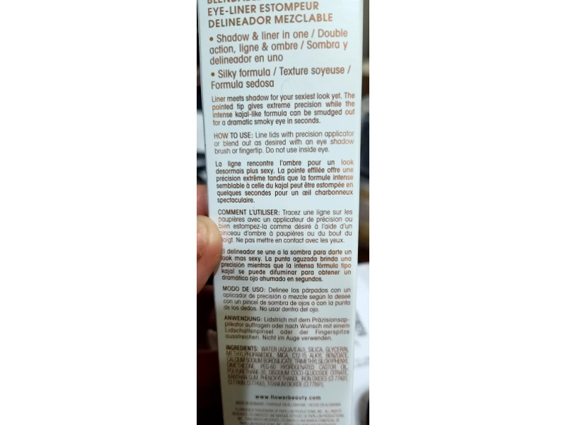 Flower Beauty Liquid Blendable Eyeliner, Spiced LK1, 0.05 oz/1.7 mL