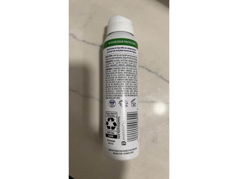 Schmidt's Natural Deodorant Spray For Women, Lavender And Sage, 3.2 oz