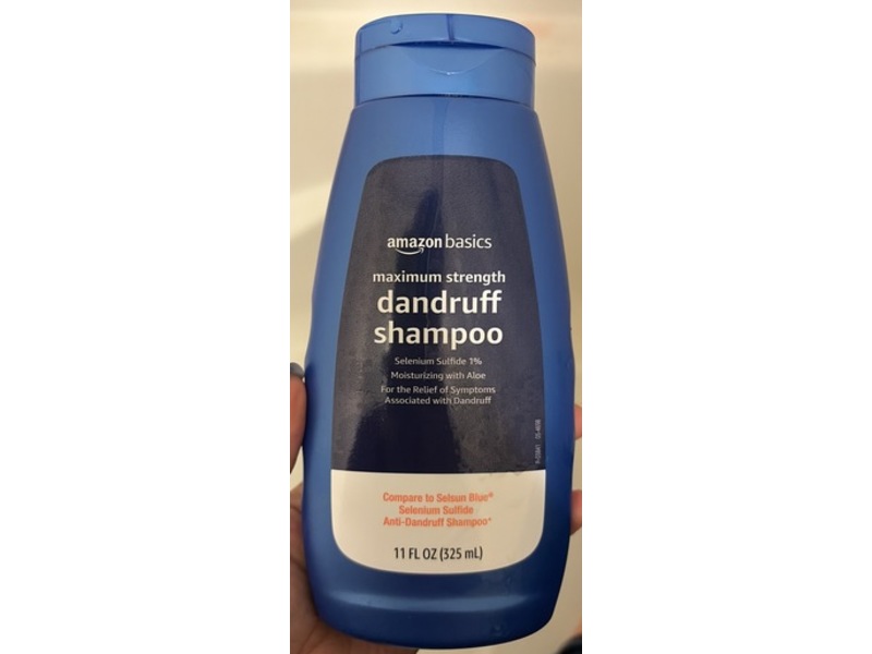 Amazon Basics Maximum Strength Dandruff Shampoo, Selenium Sulfide 1%, 11 fl oz/325 mL