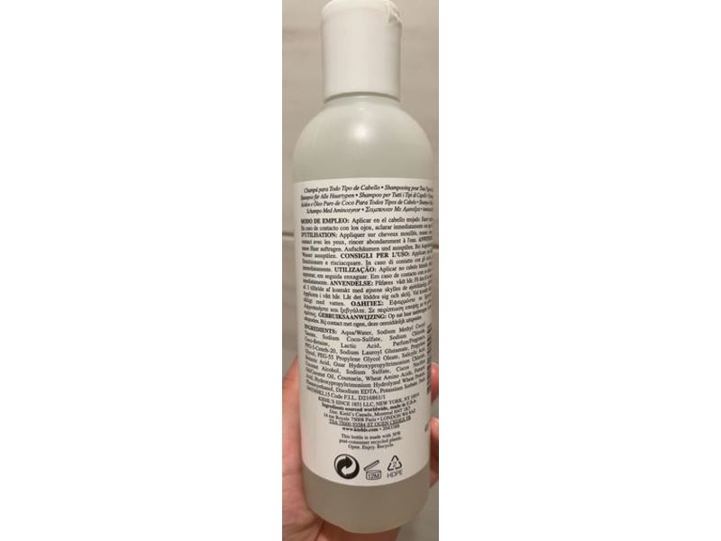 Kiehl's Since 1851 Amino Acid Shampoo, Pure Coconut Oil, 8.4 fl oz/250 mL