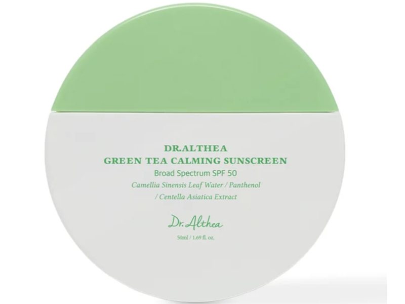 Dr. Althea Green Tea Calming Sunscreen, SPF 50, 1.69 fl oz/50 mL