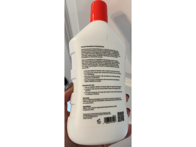 QIQ Mouthwash & Oral Cleanser, 16 fl oz/473 mL