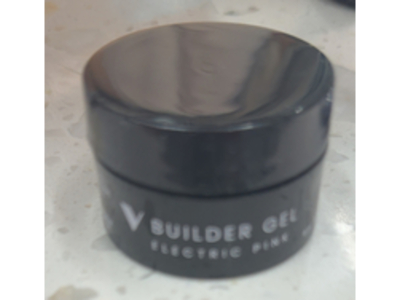 V Beauty Pure Builder Gel, Electric Pink, 0.54 fl oz/15 mL