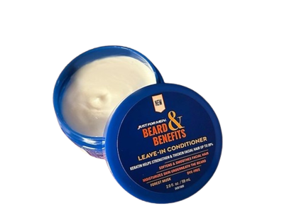 Just For Men Leave-in-Conditioner, Beard & Benefits, 2.0 fl oz/59 mL