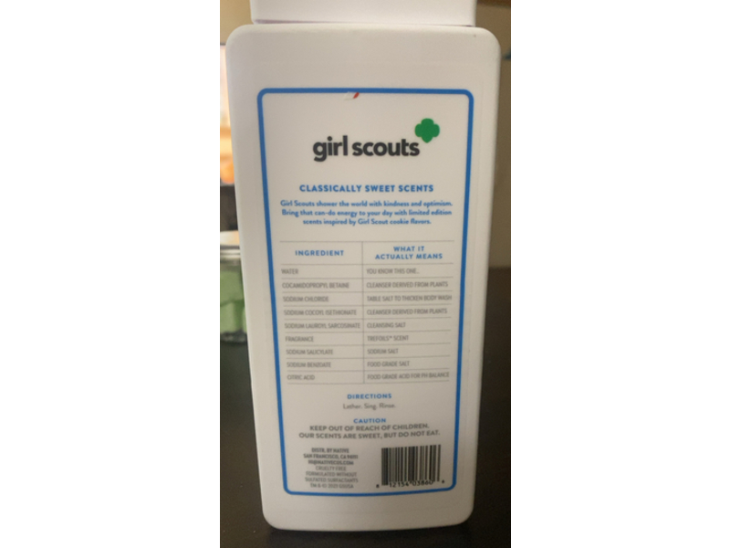 Native Body Wash, Classically Sweet Scents, 18 fl oz/532 mL