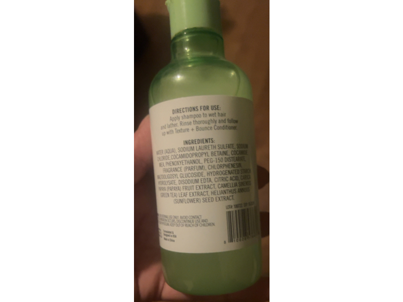 Bolero Beverly Hills Texture + Bounce Shampoo, Papaya + Green Tea + Sunflower Oil, 8 fl oz/236.5, Pack Of 2