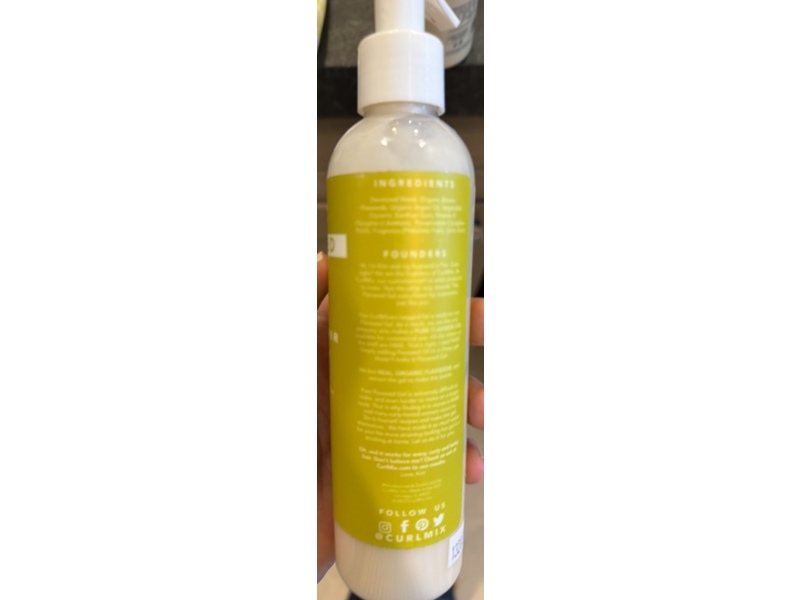 CurlMix Pure Flaxseed Gel, Lemon Creme Fragrance, 8 oz/236 mL