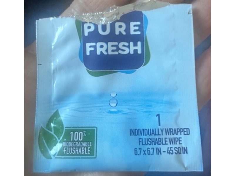 Pure Fresh Flushable Wipes, 40 Counts