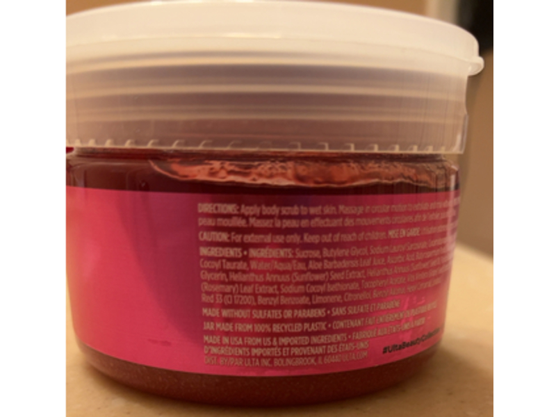 Ulta Beauty Scented Body Scrub, Citrus Rose, 11.5 oz/326 g