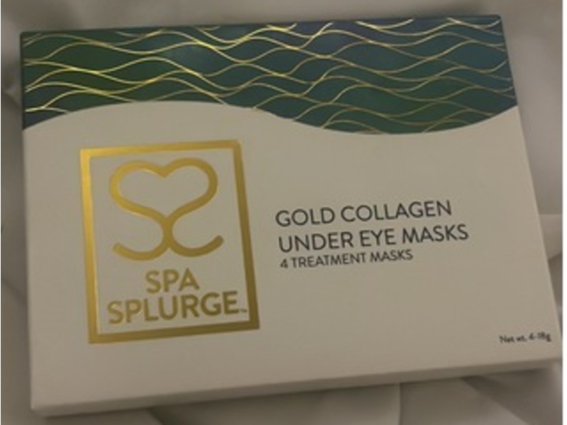 Spa Splurge Gold Collagen Under Eye Mask, 4 g, 4 Count