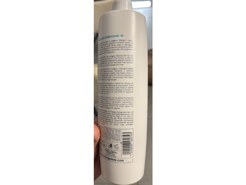 Ever Ego Italy Nourishing Spa Repair Care Shampoo, Milk & Collagen, 33.8 fl oz/1000 mL
